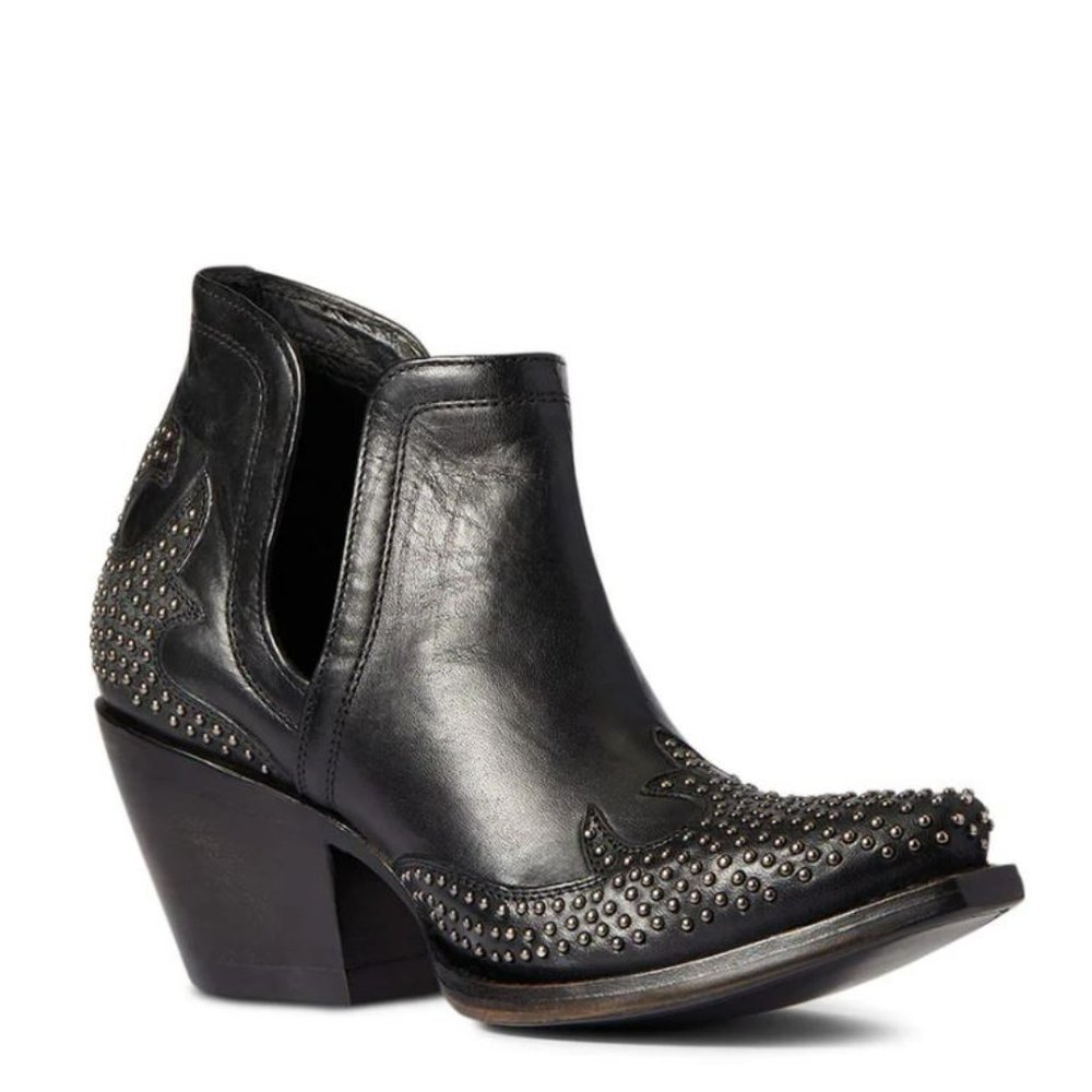 Ariat Women's Dixon Wingtip Black Western Booties